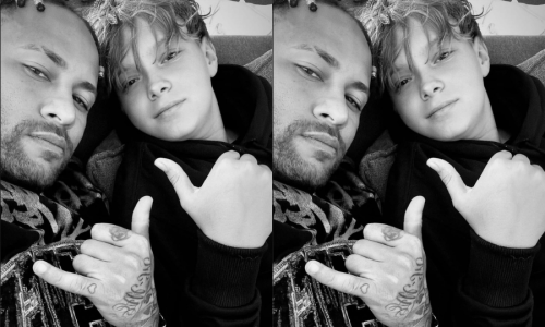 Após goleada histórica no Santos, Neymar recebe apoio do filho e mostra mensagem tocante